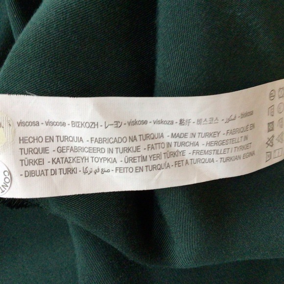 Zara NWOTS dark green maxi slip dress size XS - Picture 7 of 7